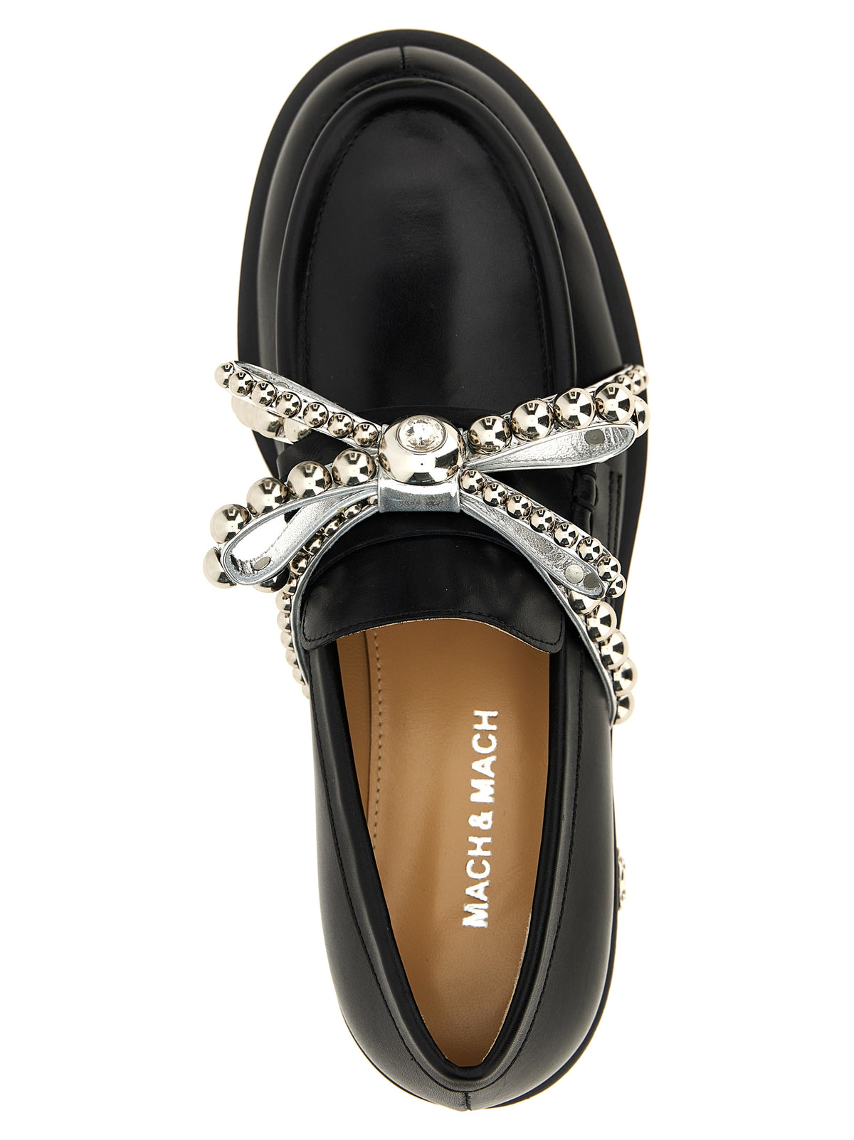 MACH & MACH Mach & Mach Women 'Crystal Studs' Loafers