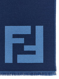 Fendi Men Ff Macro Scarf
