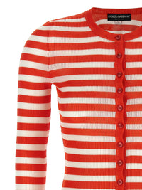 Dolce & Gabbana Women Striped Viscose Cardigan
