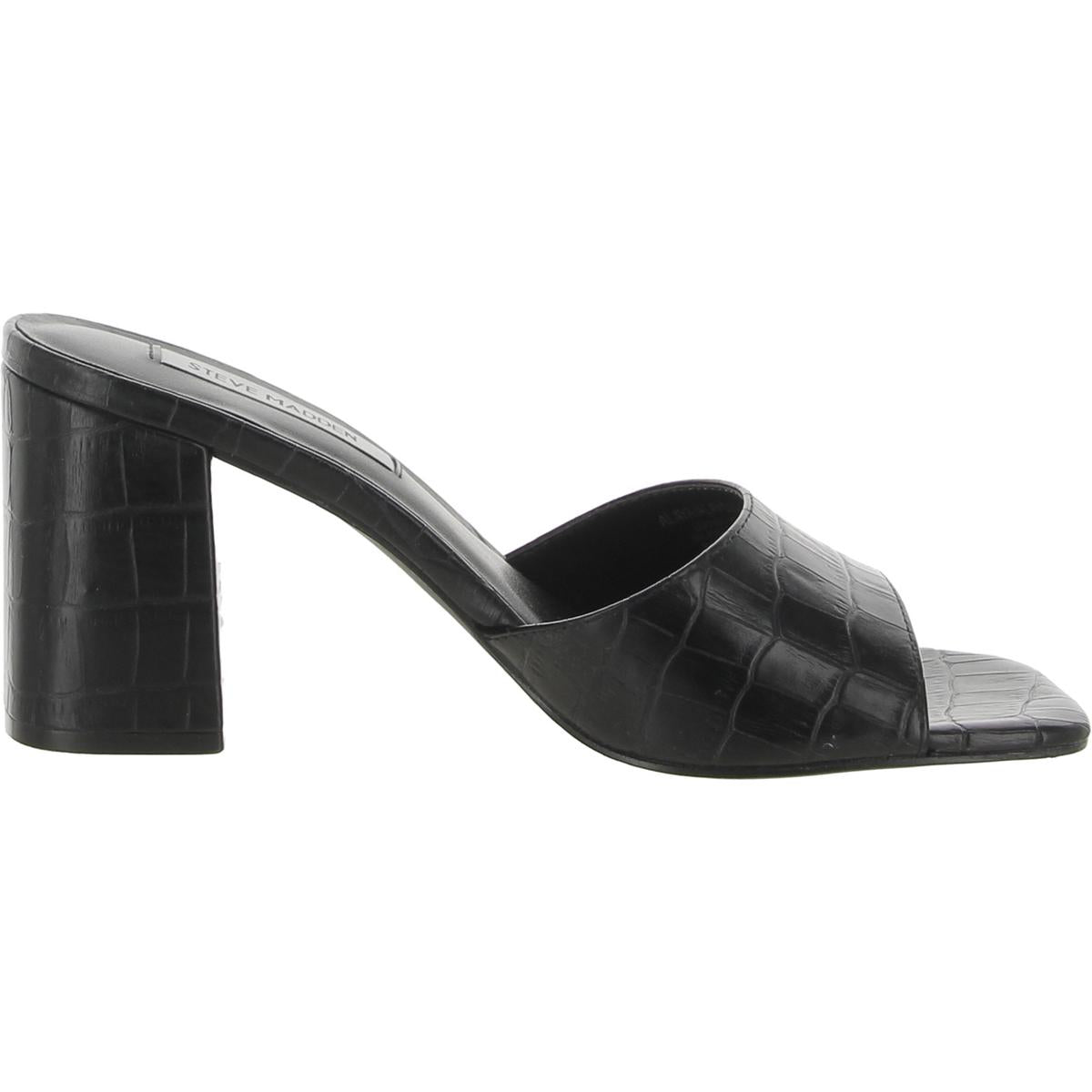 Alaya Womens Leather Slide Sandals