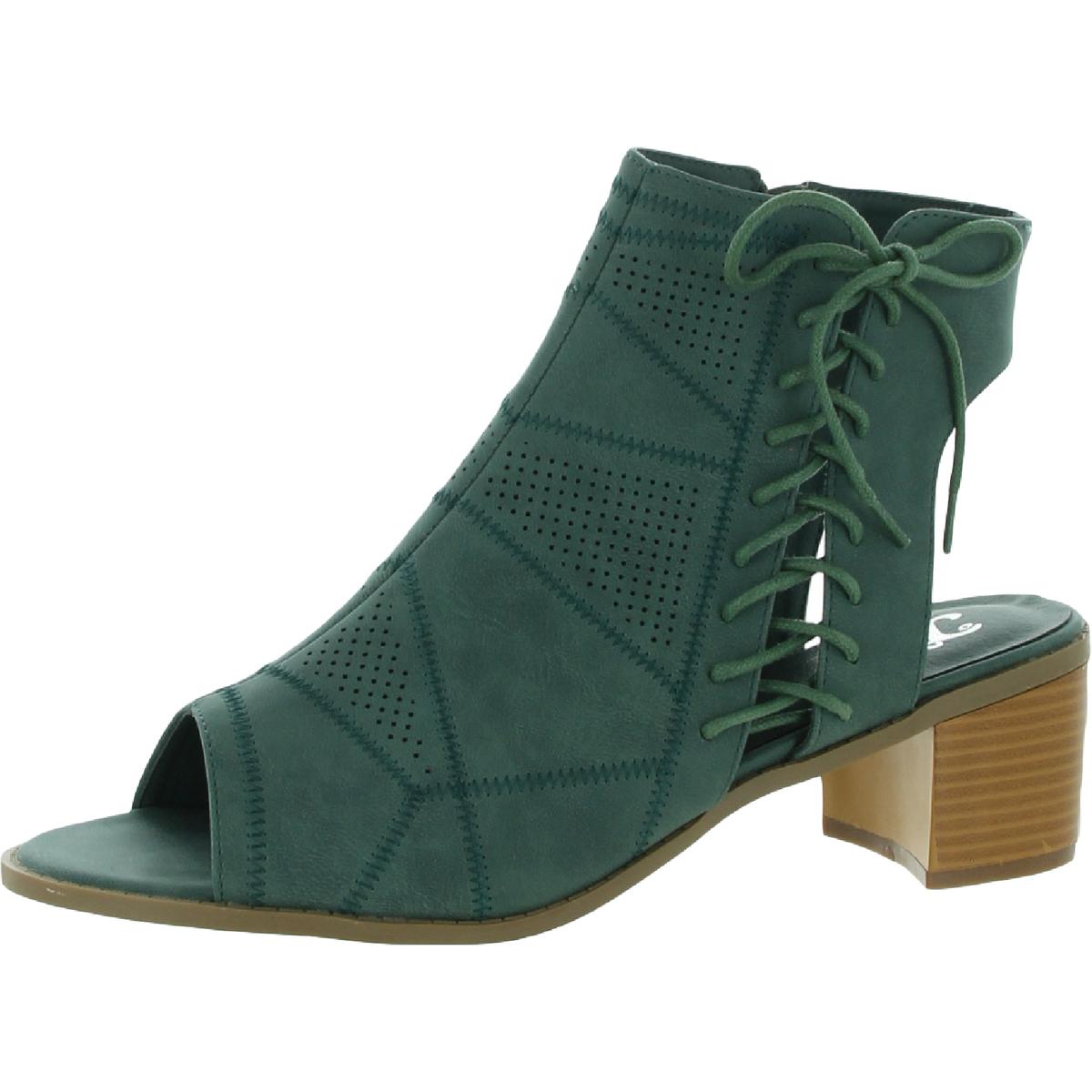 Sabeena Womens Padded Insole Faux Suede Booties