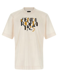 FENDI Fendi Men 'Fendi Roma 1925' Print T-Shirt