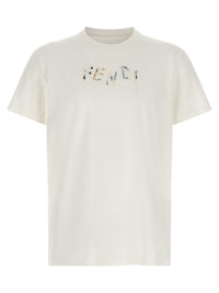 FENDI Fendi Men Logo Embroidery T-Shirt