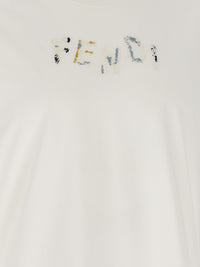 FENDI Fendi Men Logo Embroidery T-Shirt