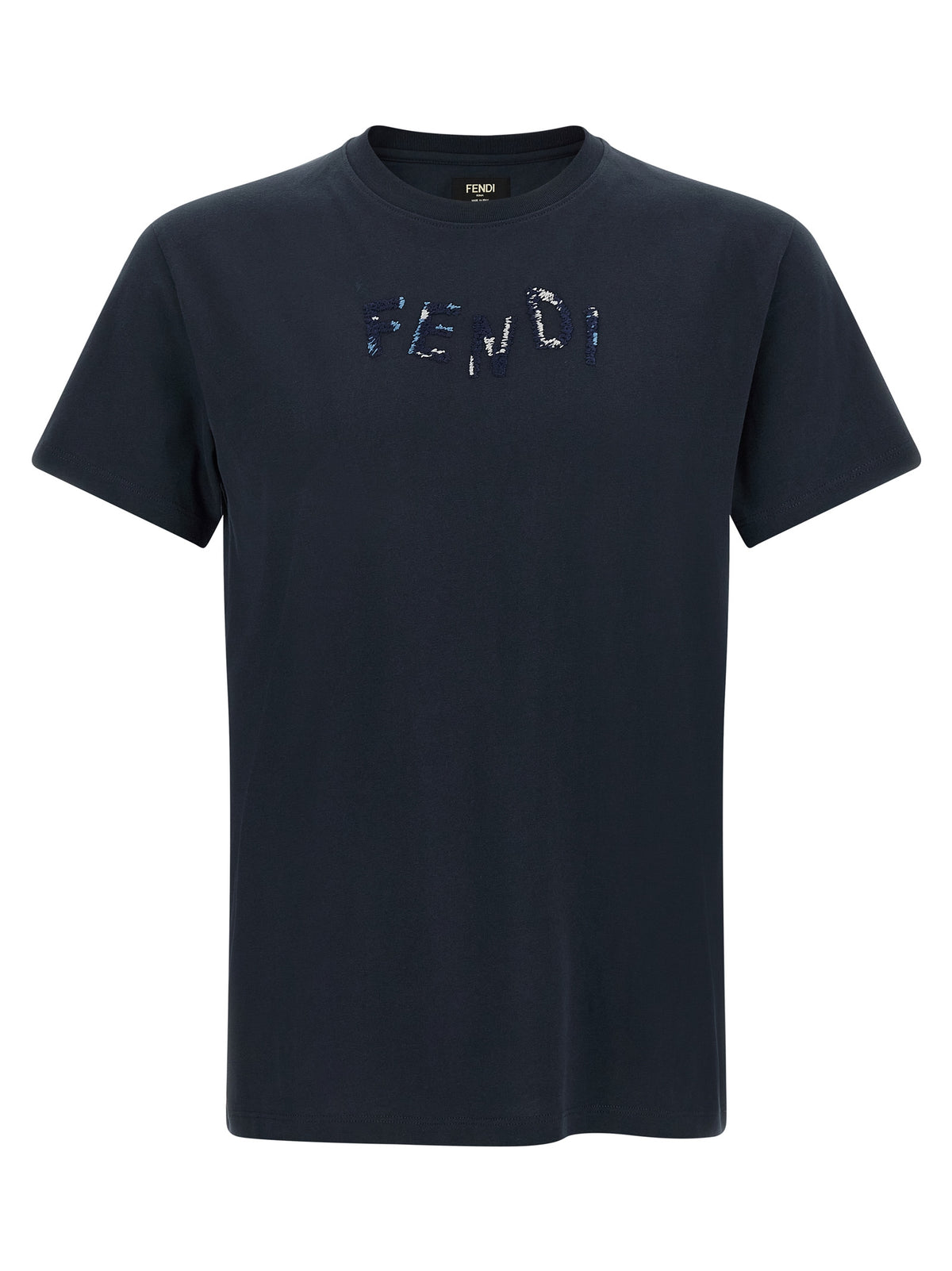 FENDI Fendi Men Logo Embroidery T-Shirt