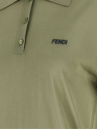 Fendi Women Shiny Viscose Polo Shirt