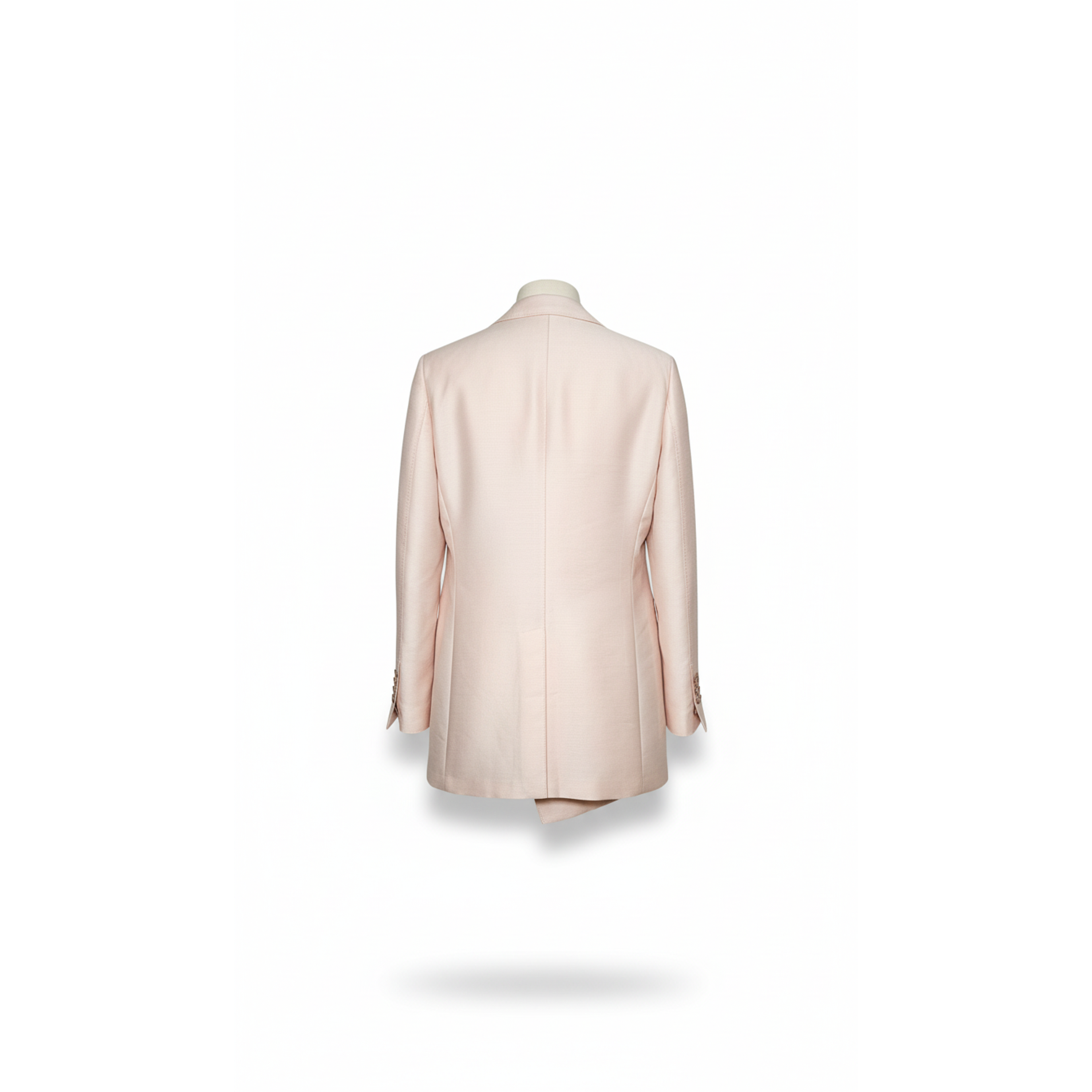 Tom Ford Silk Blend Double-Breasted Peak Lapel Blazer