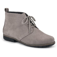 Auburn Womens Padded Insole Round Toe Booties 10 Medium LT Grey Suede