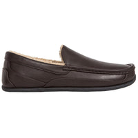 Spun Mens Comfort Insole Faux Fur Lined Loafer Slippers