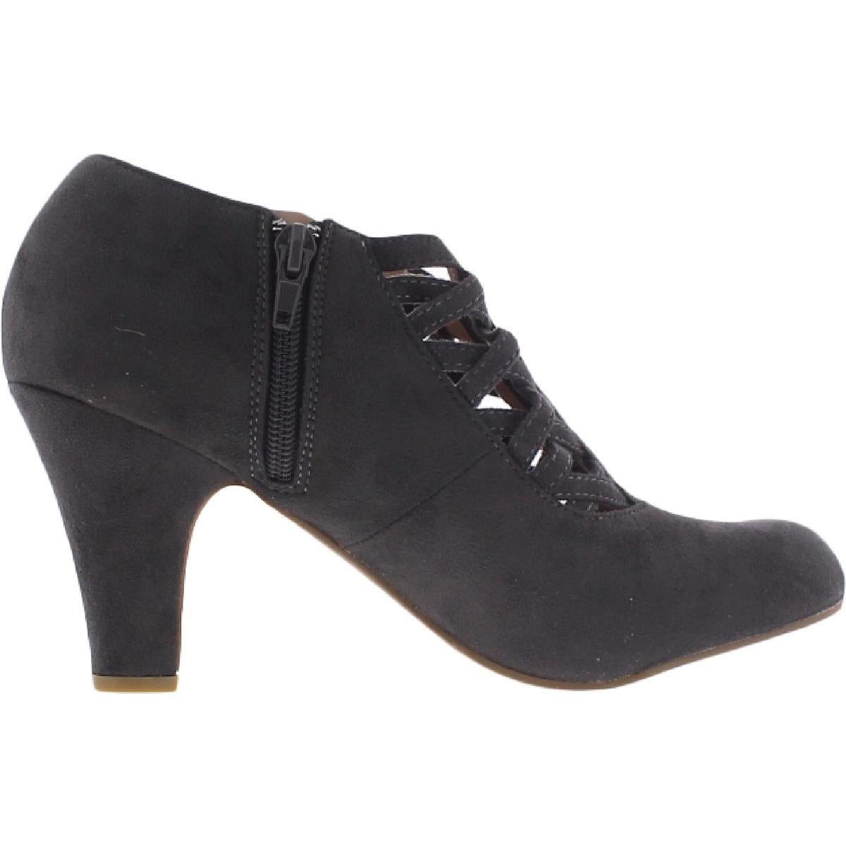 Piper Womens Faux Suede Cut-Out Shooties