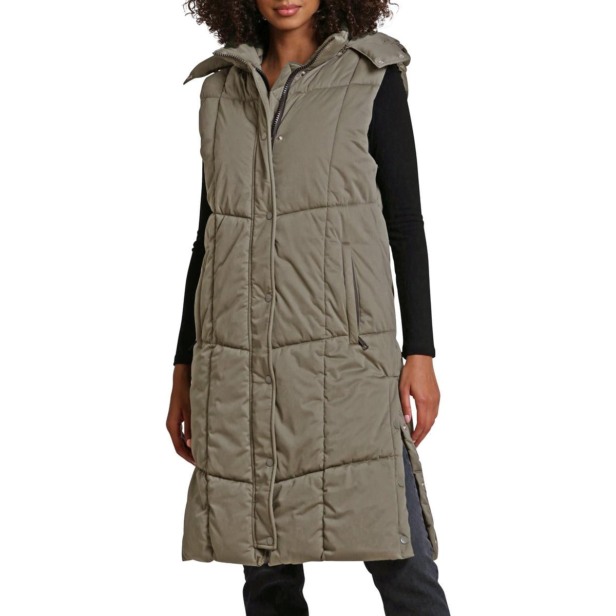 Womens Quilted Longline Vest