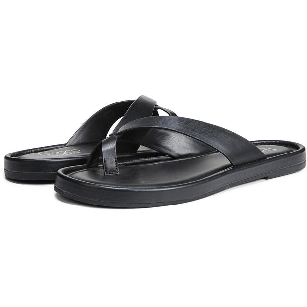 Oren Womens Faux Leather Slip On Slide Sandals