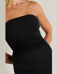 Tom Ford Tom Ford Ribbed Wool Cut-Out Turtleneck Sweater Dress