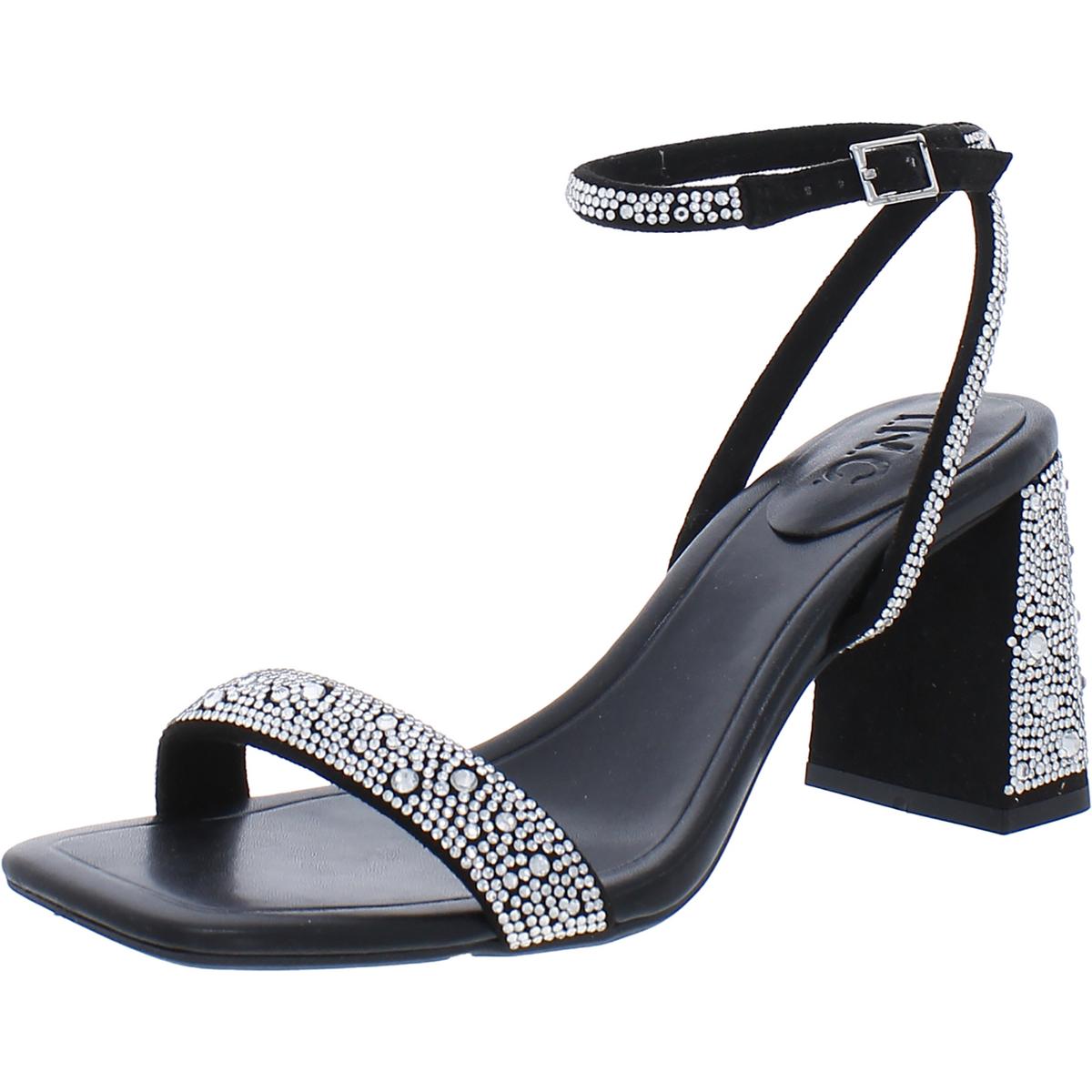 Caymi Womens Faux Leather Ankle Strap Heels