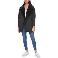 Womens Midi Warm Faux Fur Coat