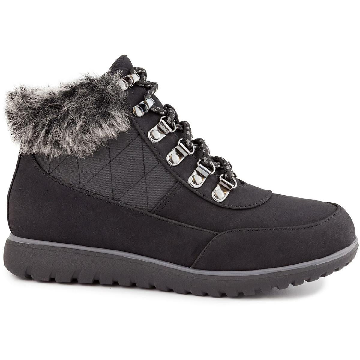 Wanona Womens Faux Suede Bootie Ankle Boots