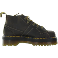 Monkey Womens Leather Combat & Lace-Up Boots