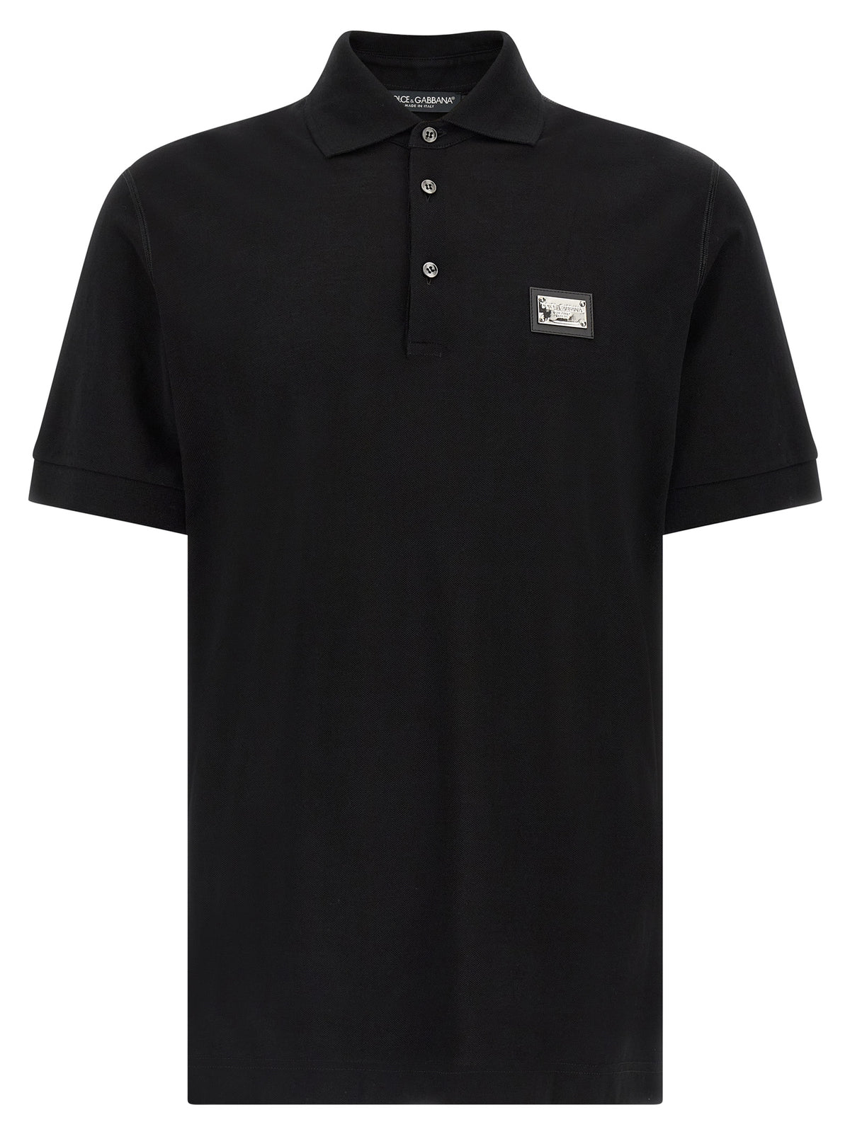 Dolce & Gabbana Men Logo Plate Polo Shirt