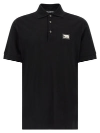 Dolce & Gabbana Men Logo Plate Polo Shirt