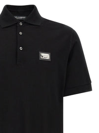 Dolce & Gabbana Men Logo Plate Polo Shirt