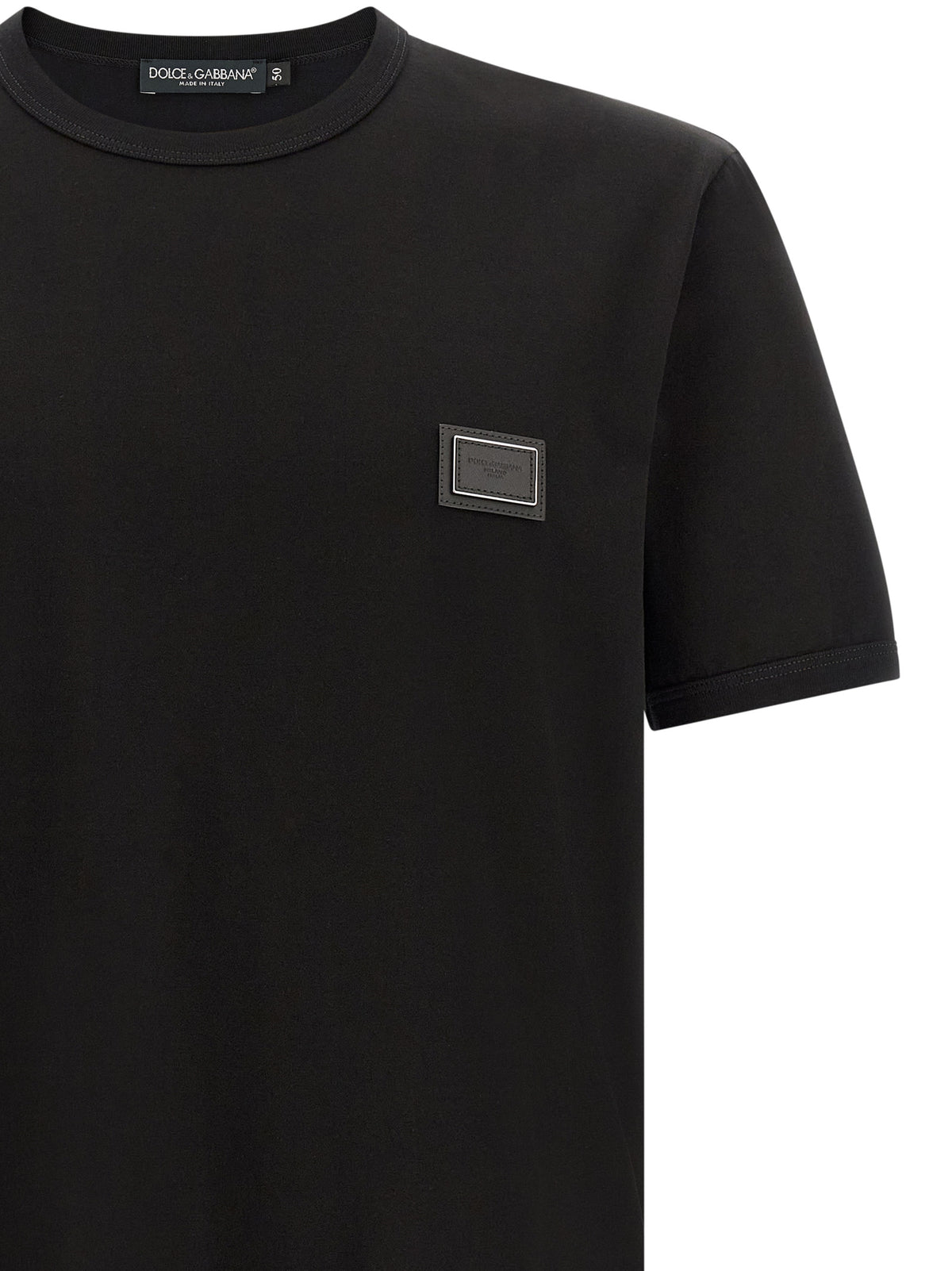 Dolce & Gabbana Men Metal Plate T-Shirt