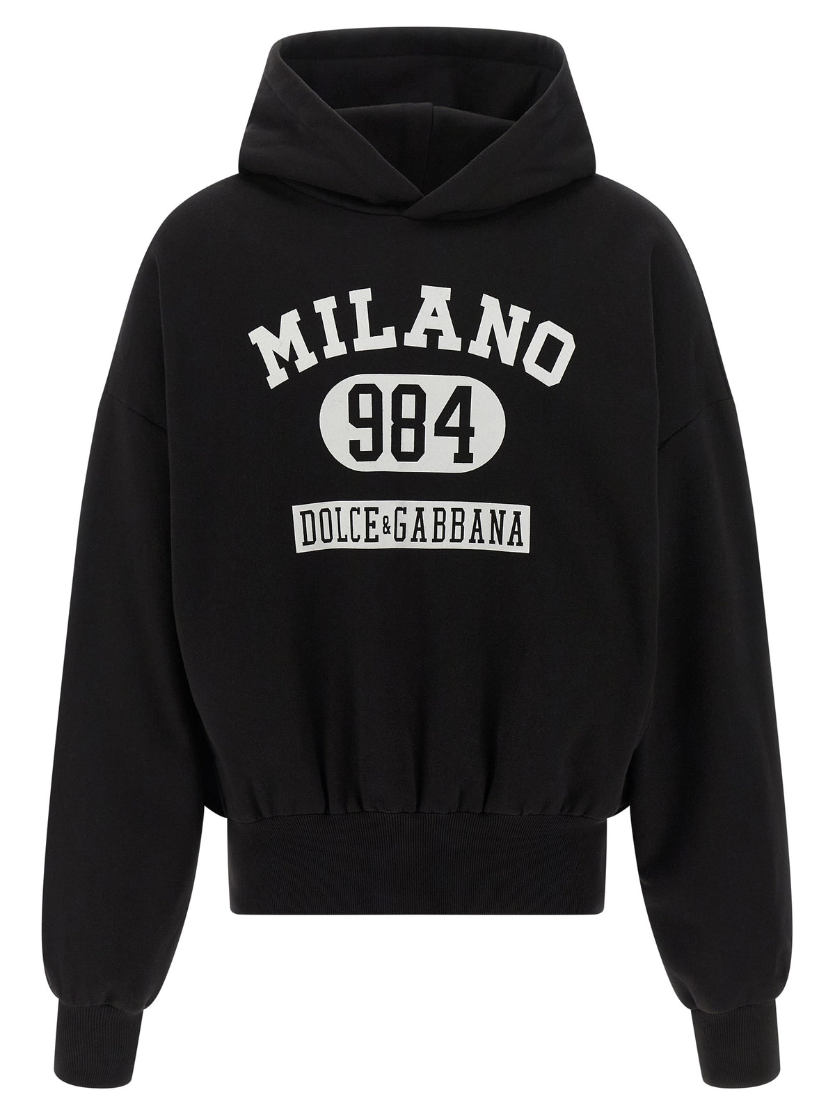 DOLCE & GABBANA Dolce & Gabbana Men Flocked Print Hoodie