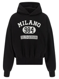 DOLCE & GABBANA Dolce & Gabbana Men Flocked Print Hoodie