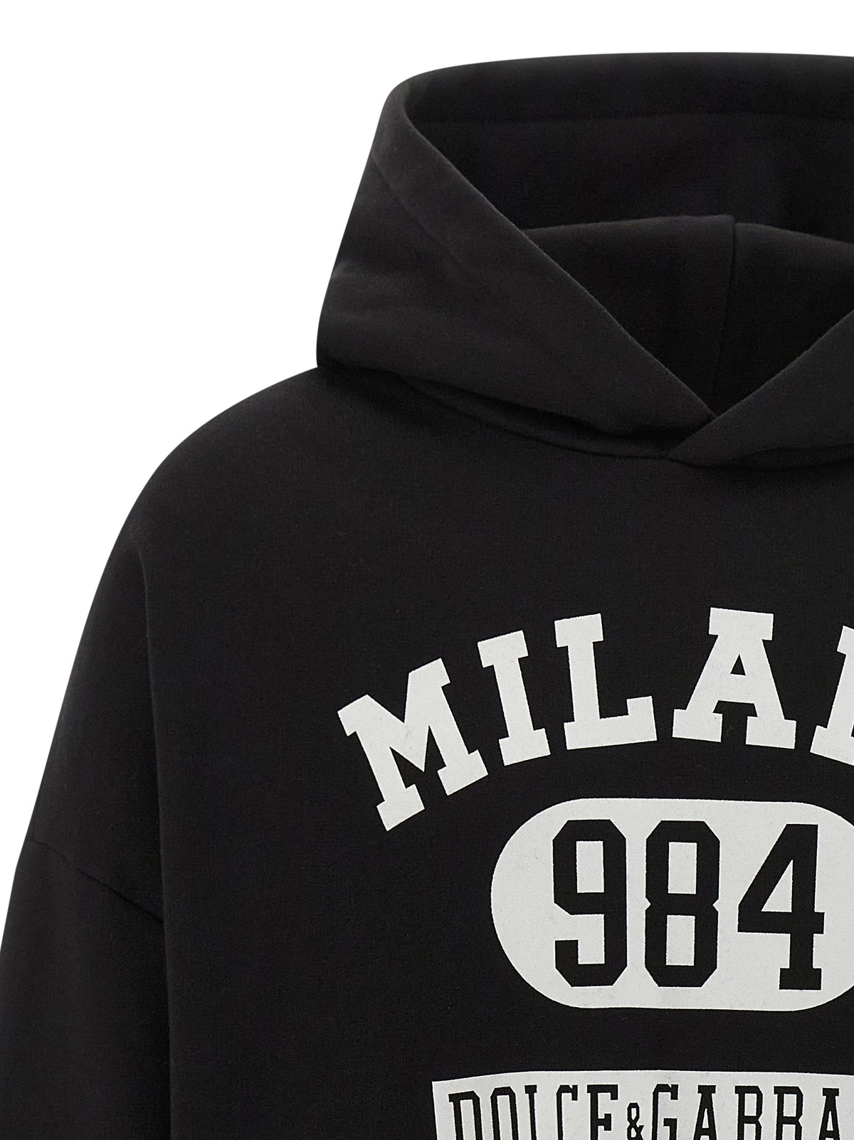 DOLCE & GABBANA Dolce & Gabbana Men Flocked Print Hoodie