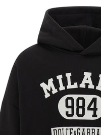 DOLCE & GABBANA Dolce & Gabbana Men Flocked Print Hoodie