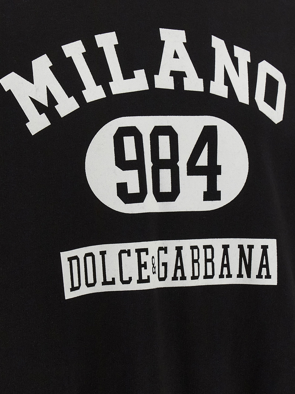 DOLCE & GABBANA Dolce & Gabbana Men Flocked Print Hoodie
