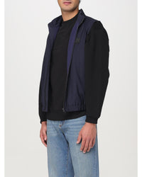 Dolce & Gabbana ZipUp High Neck Tailored Vest Men Blue Suits & Blazers