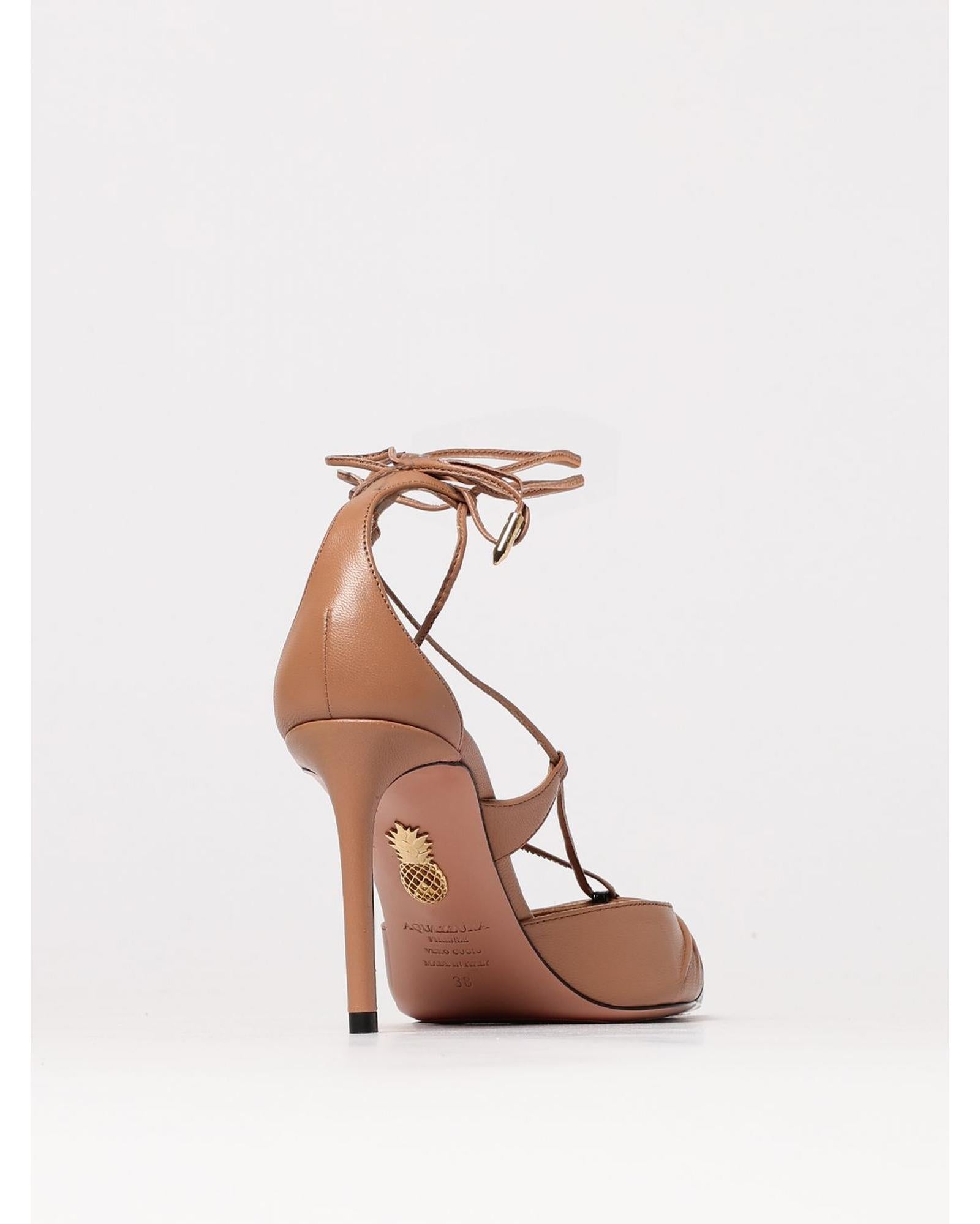 Aquazzura Sexy Thing Pump LaceUp Heels Women Pink