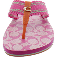 Zoe Webbed Womens Thong Slip On Flip-Flops