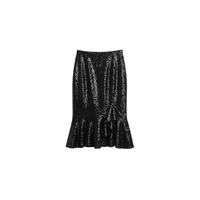 Tom Ford Sparkling Sequin Ruffled Midi Skirt