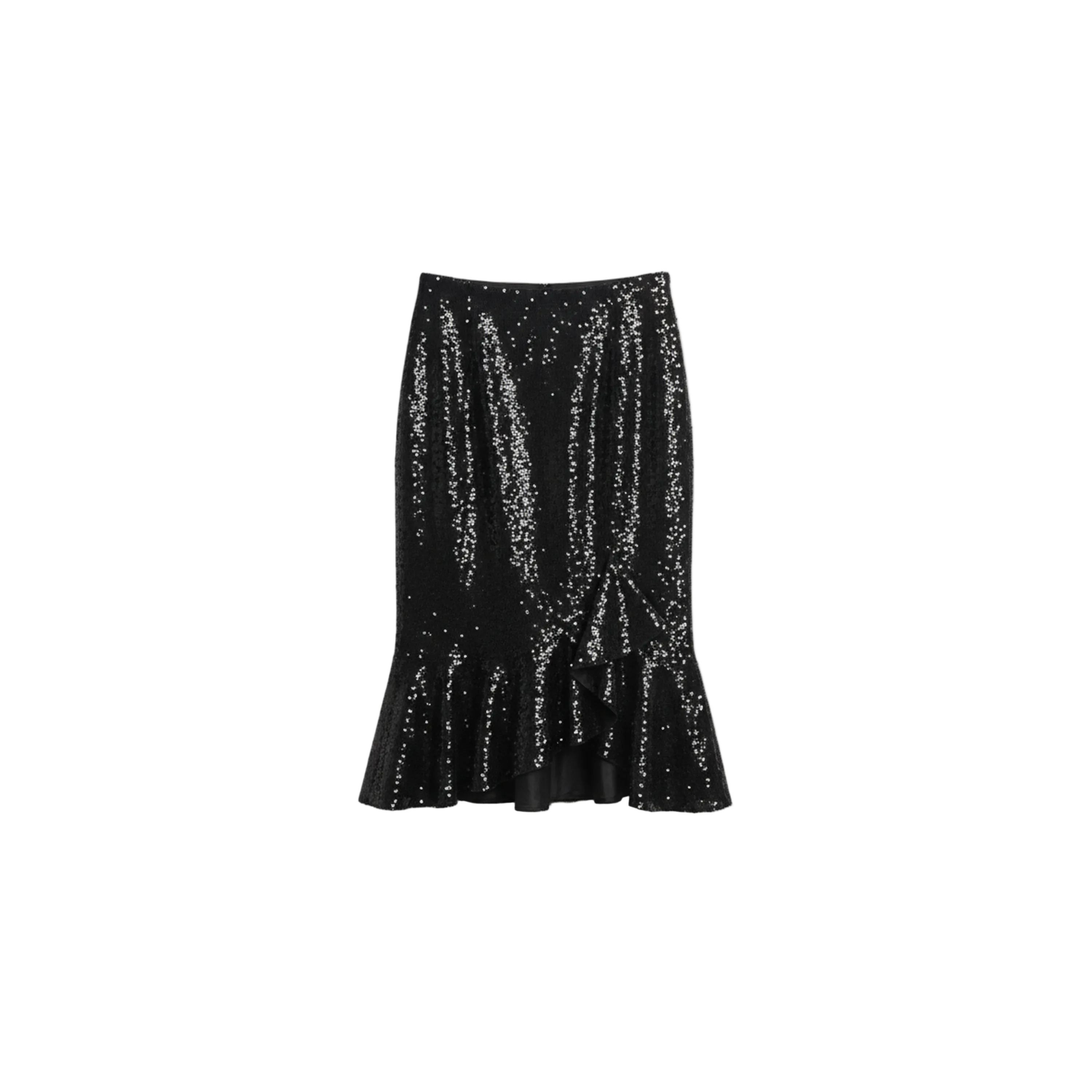 Tom Ford Sparkling Sequin Ruffled Midi Skirt