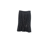 Tom Ford Sparkling Sequin Ruffled Midi Skirt