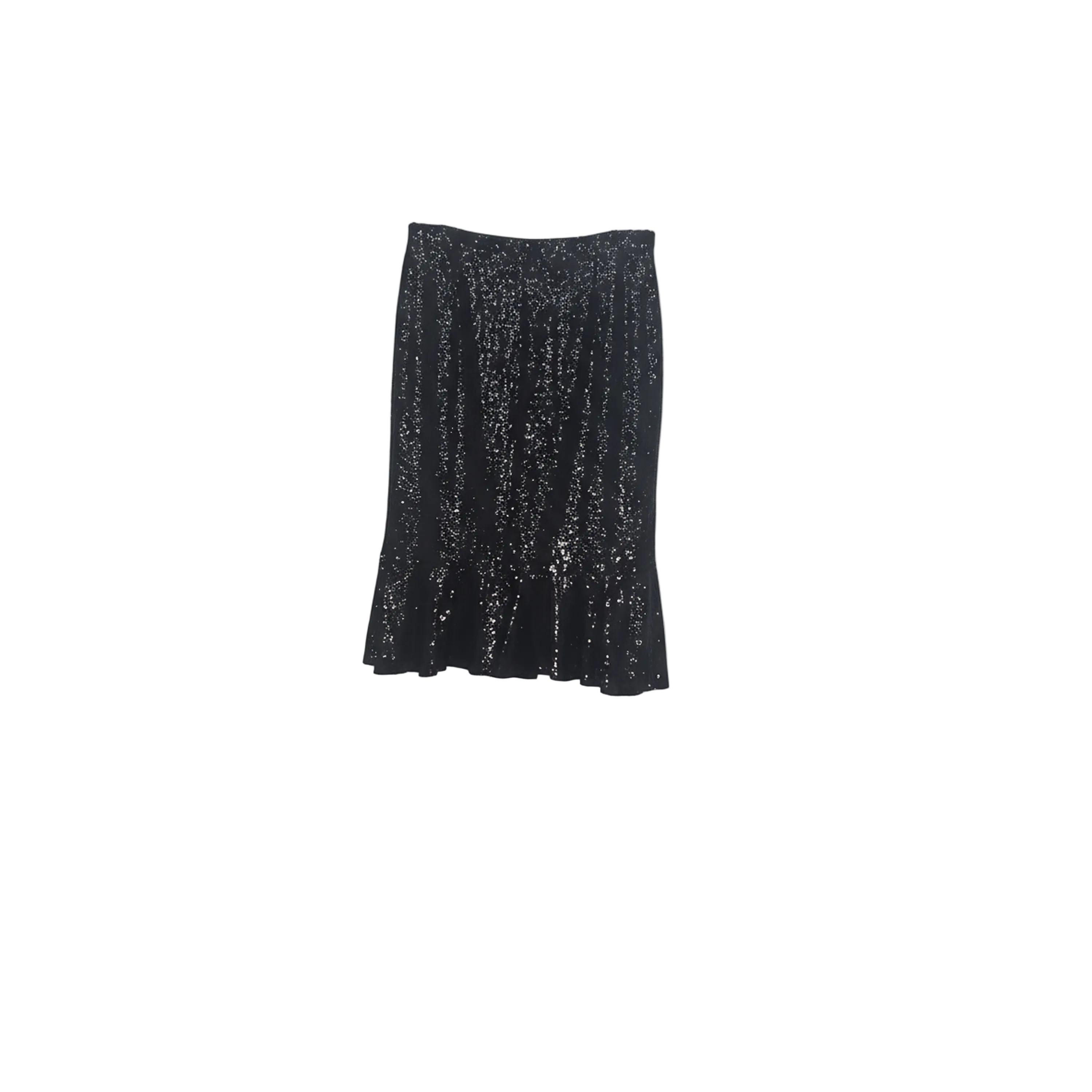 Tom Ford Sparkling Sequin Ruffled Midi Skirt