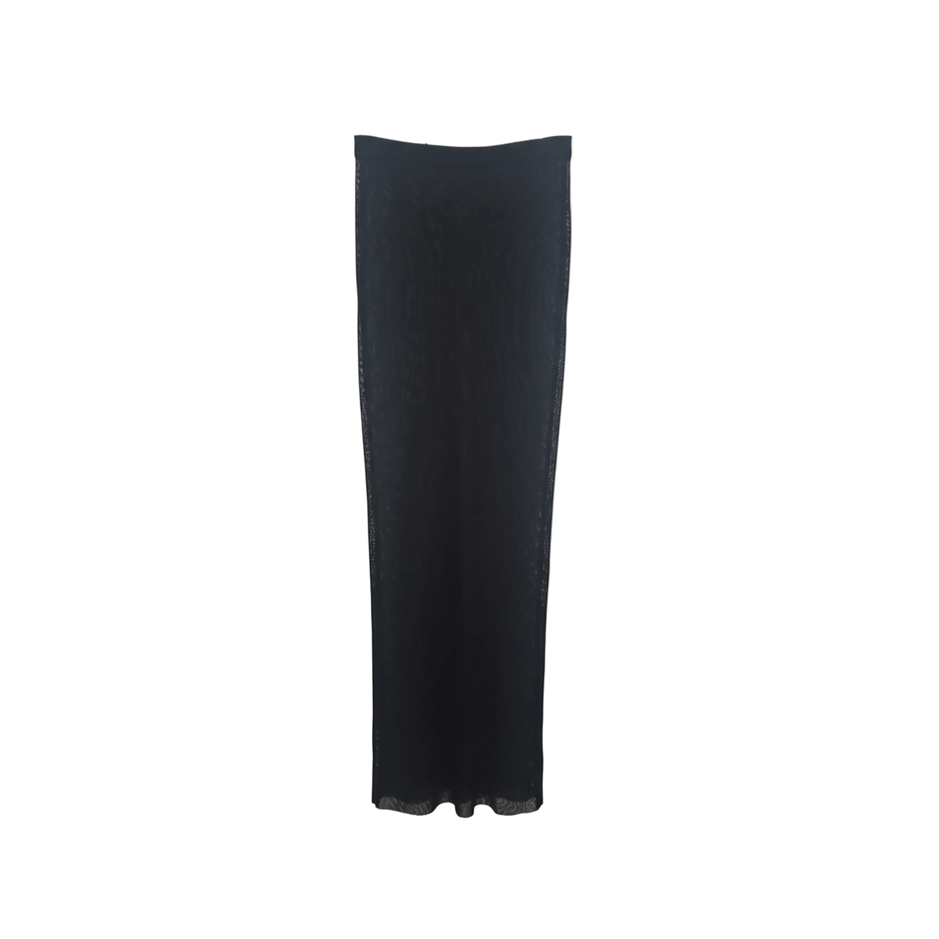 Tom Ford Sheer Knit Column Maxi Skirt Black