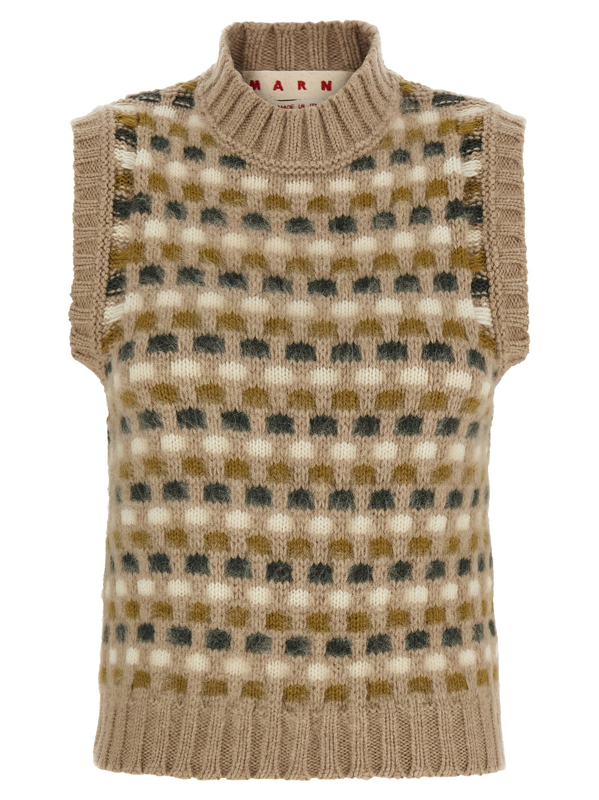 Marni Women Shetland Acquard Knit Vest