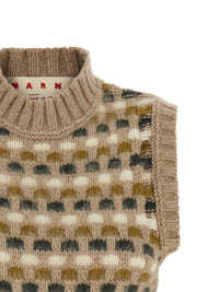 Marni Women Shetland Acquard Knit Vest