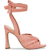 Lenora Womens Knot-Front Square Toe Heels