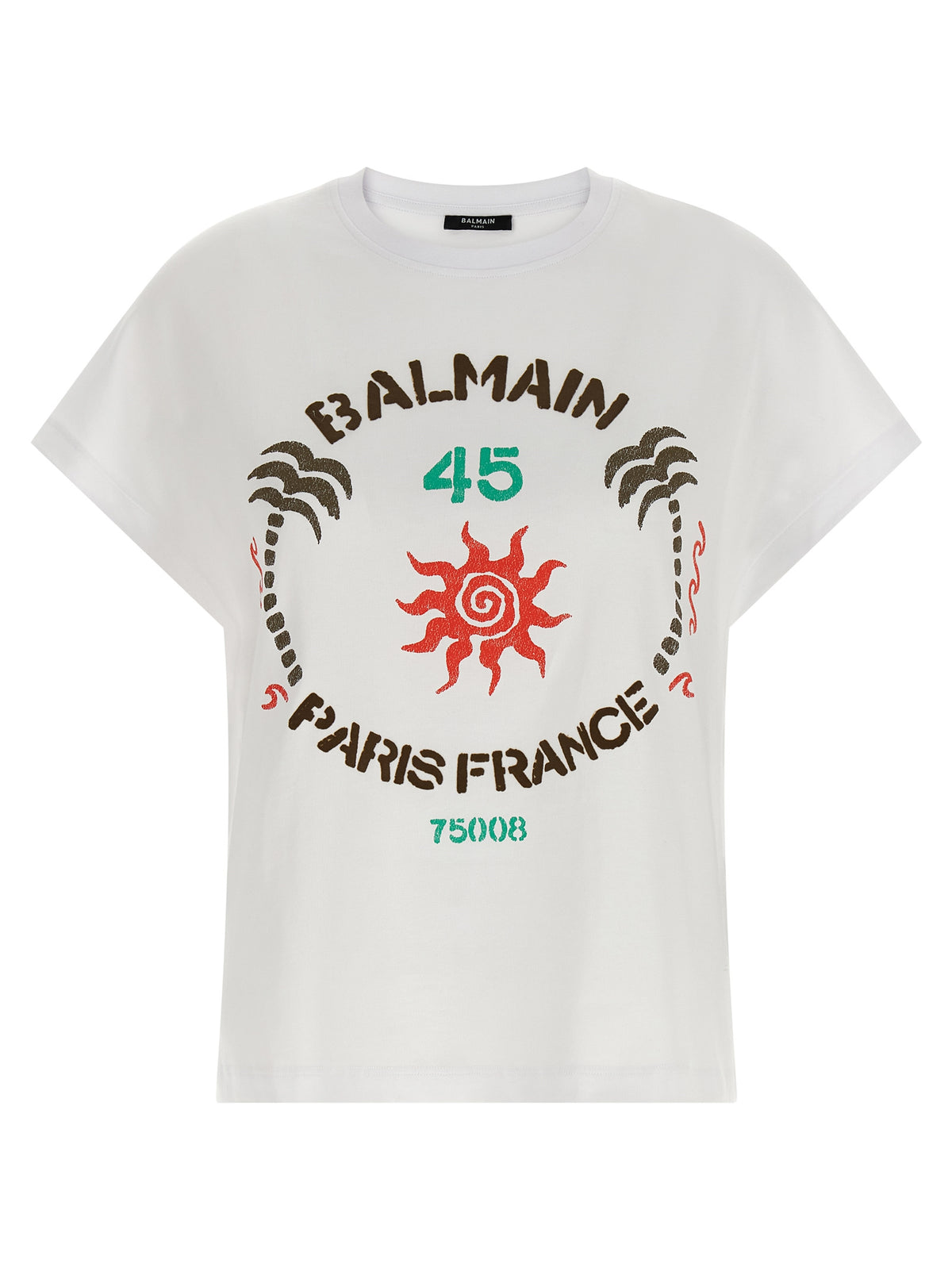 Balmain Women 'Club 45' Print T-Shirt