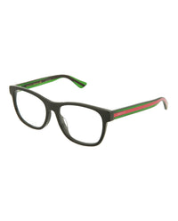 Gucci Gucci Mens Square/Rectangle Black Green Transparent Fashion Designer Eyewear