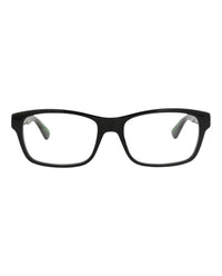 Gucci Gucci Mens Square/Rectangle Black Green Transparent Fashion Designer Eyewear
