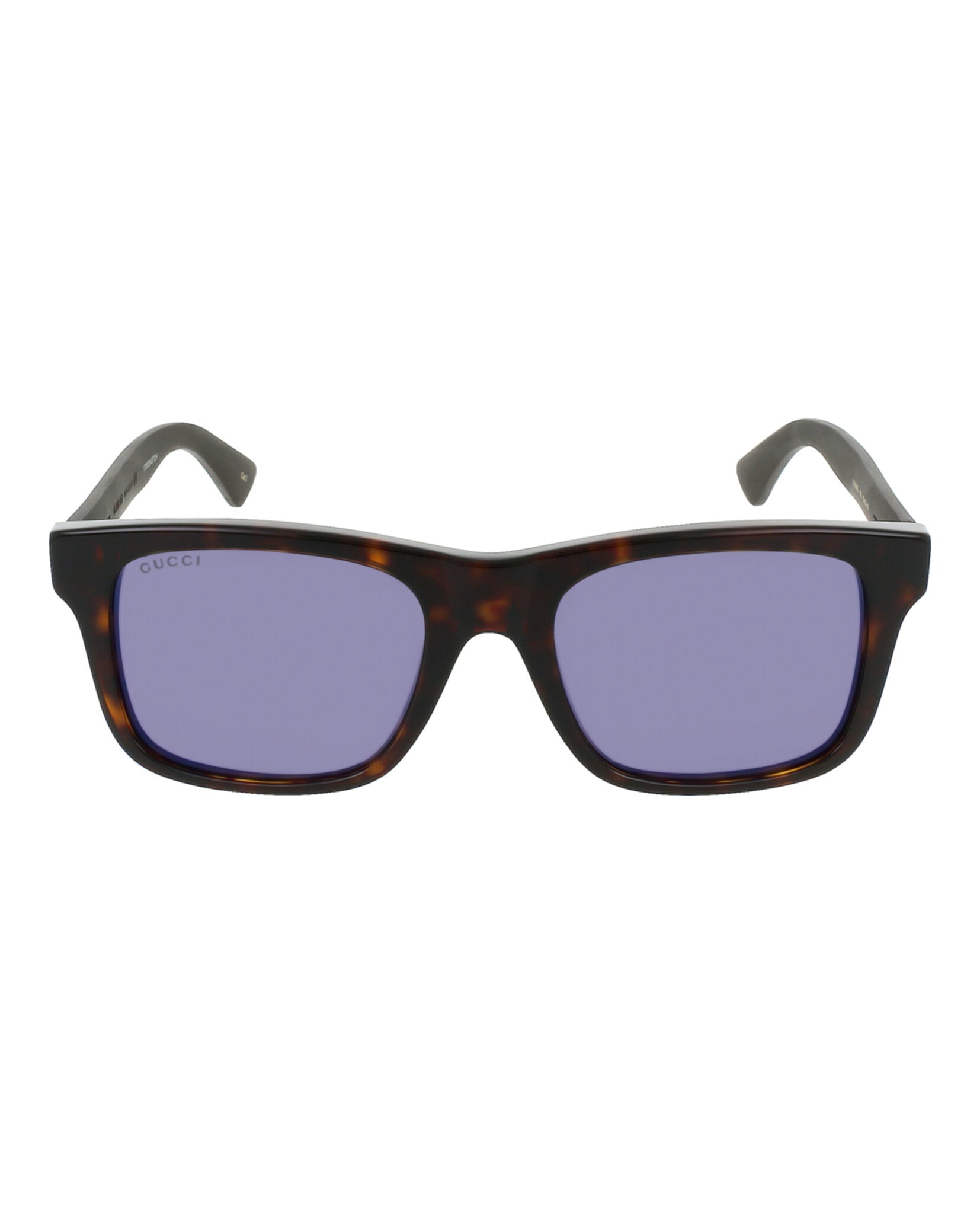 Gucci Mens Square/Rectangle Havana Brown Blue Fashion Designer Eyewear