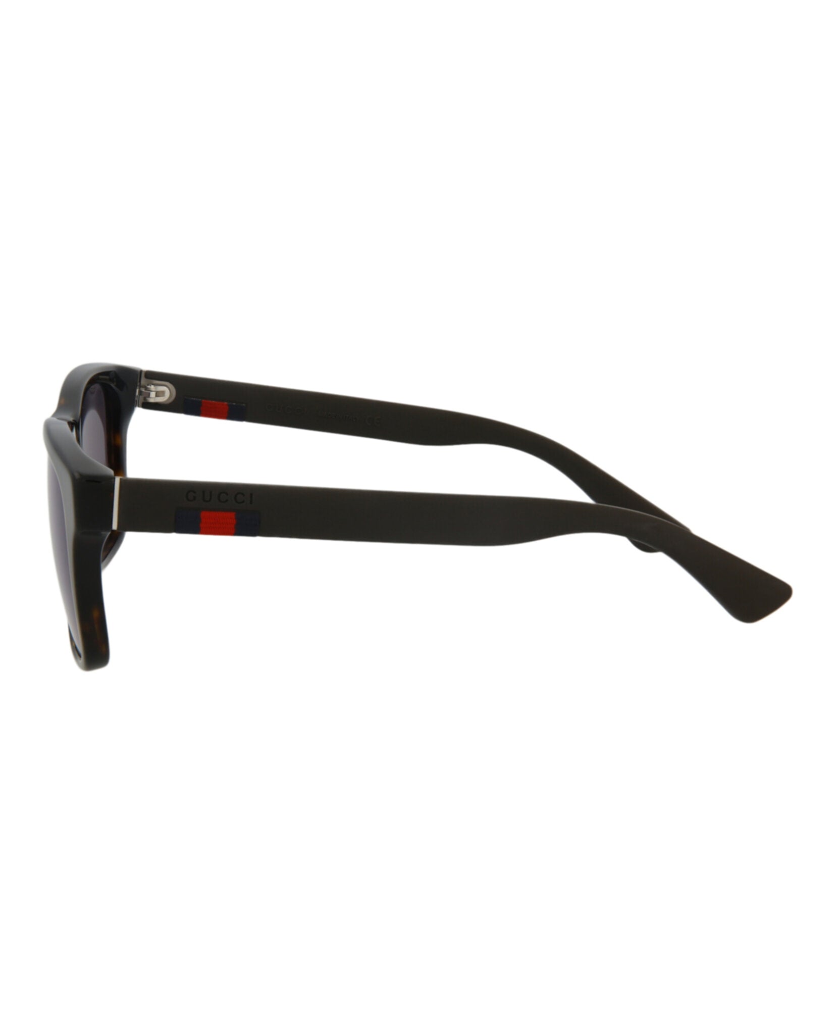Gucci Mens Square/Rectangle Havana Brown Blue Fashion Designer Eyewear