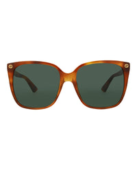 Gucci Gucci Womens Square/Rectangle Havana Havana Green Fashion Designer Eyewear