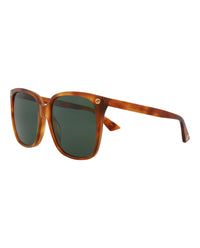 Gucci Gucci Womens Square/Rectangle Havana Havana Green Fashion Designer Eyewear