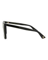Gucci Womens Square/Rectangle Black Black Grey Fashion Designer Eyewear