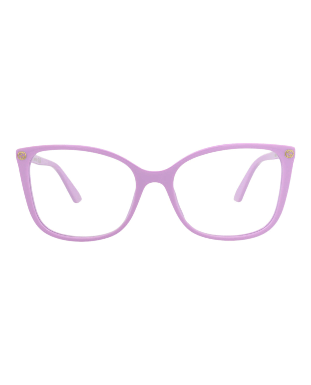 Gucci Womens Cat Eye Violet Violet Transparent Fashion Designer Eyewear
